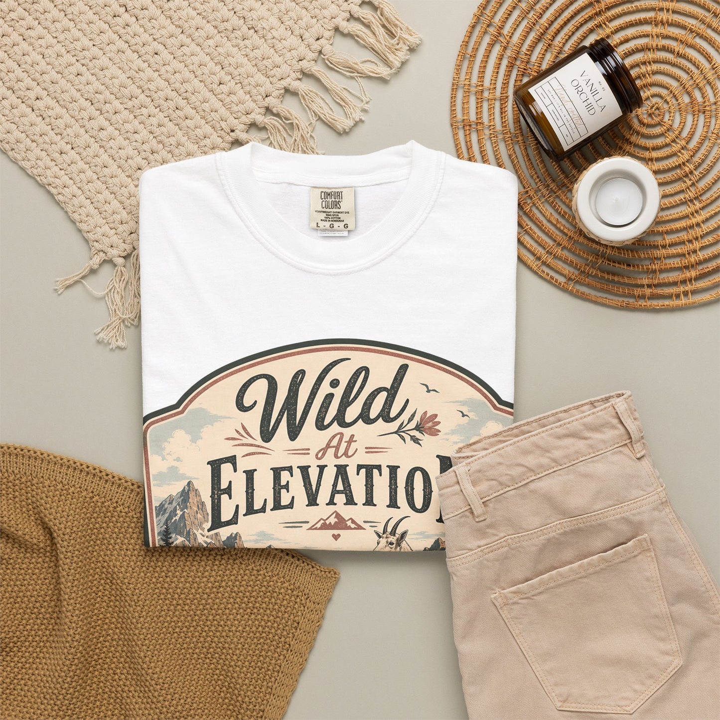 Wild at Elevation T-Shirt — Mountain Goat Nature Graphic Tee