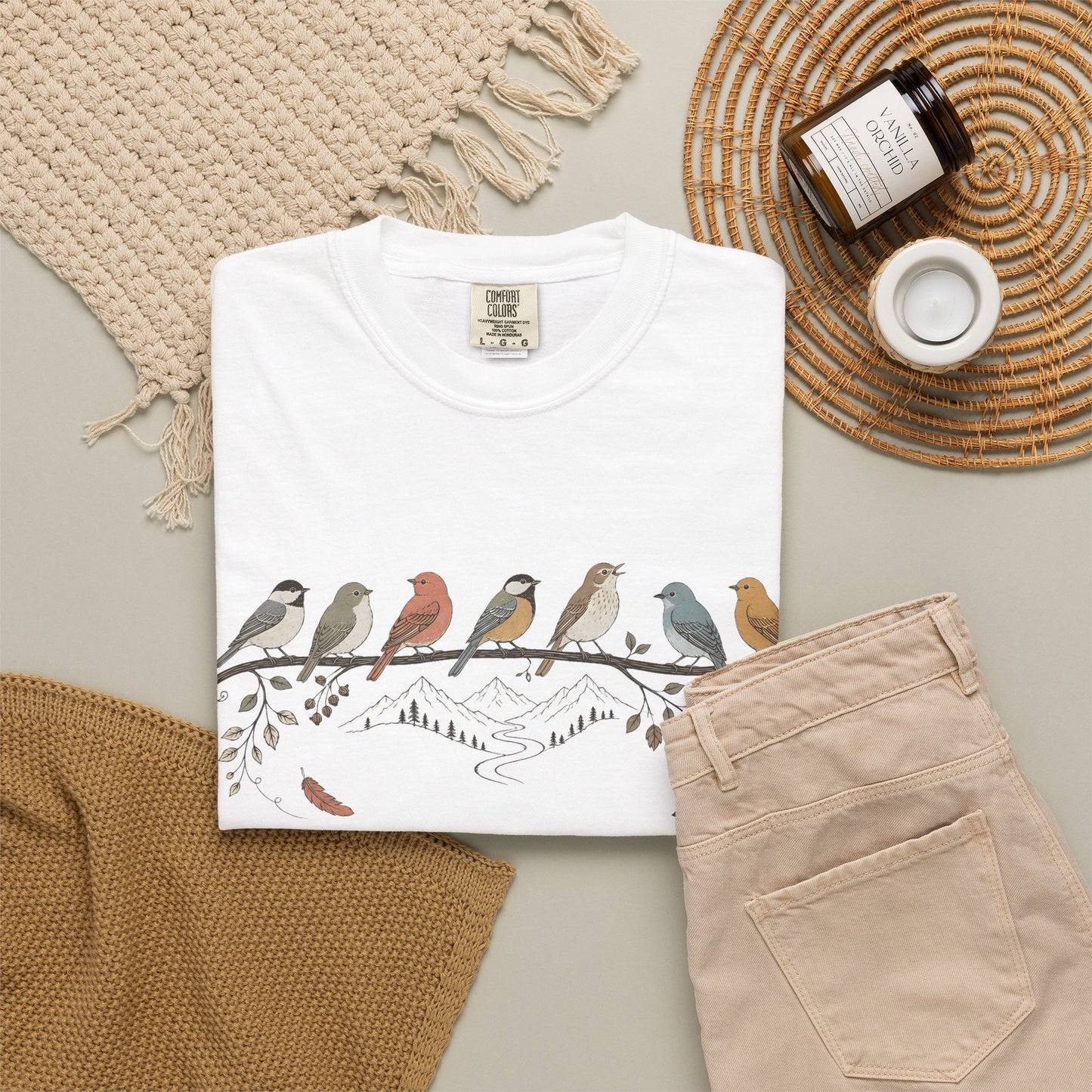 Birds on a Branch T-Shirt – "A Little Too Much Love" Graphic Tee