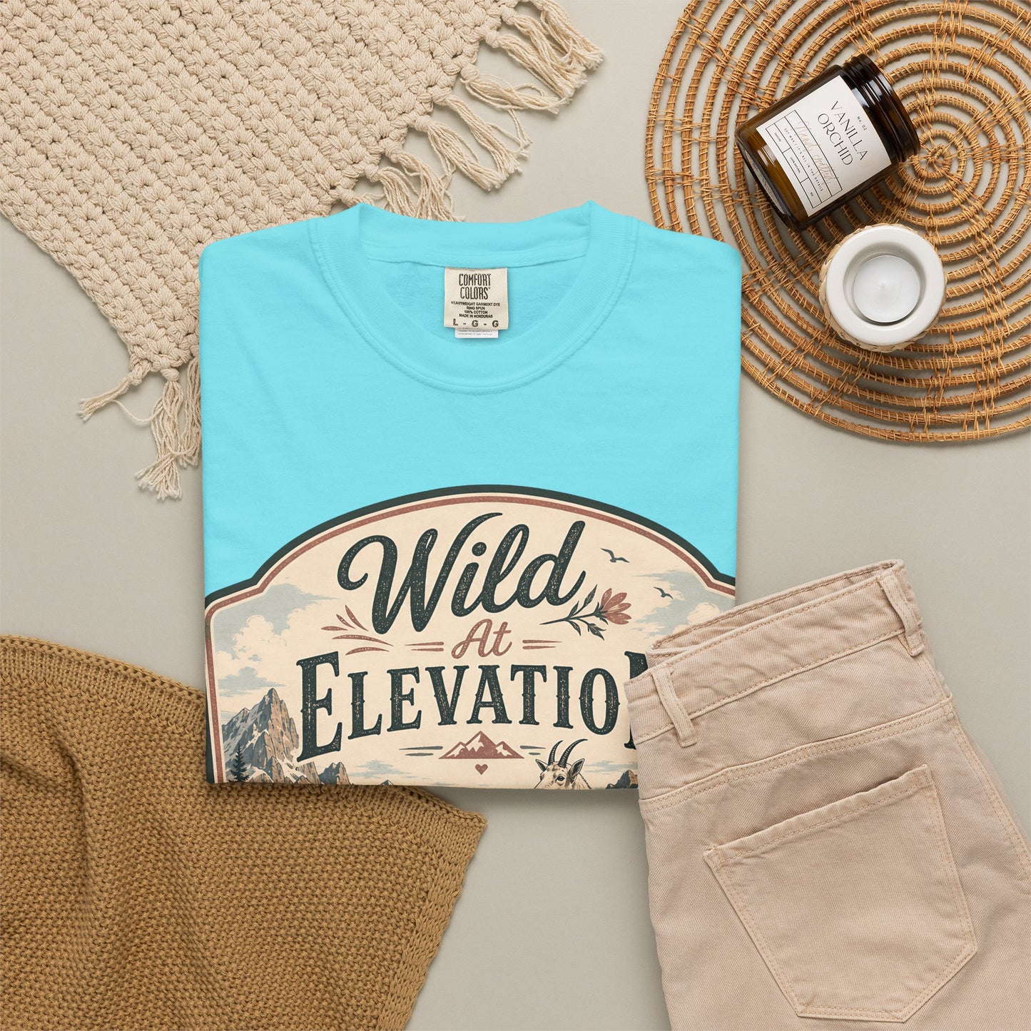 Wild at Elevation T-Shirt — Mountain Goat Nature Graphic Tee