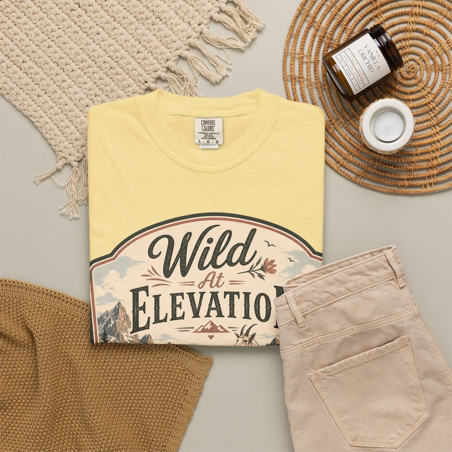 Wild at Elevation T-Shirt — Mountain Goat Nature Graphic Tee