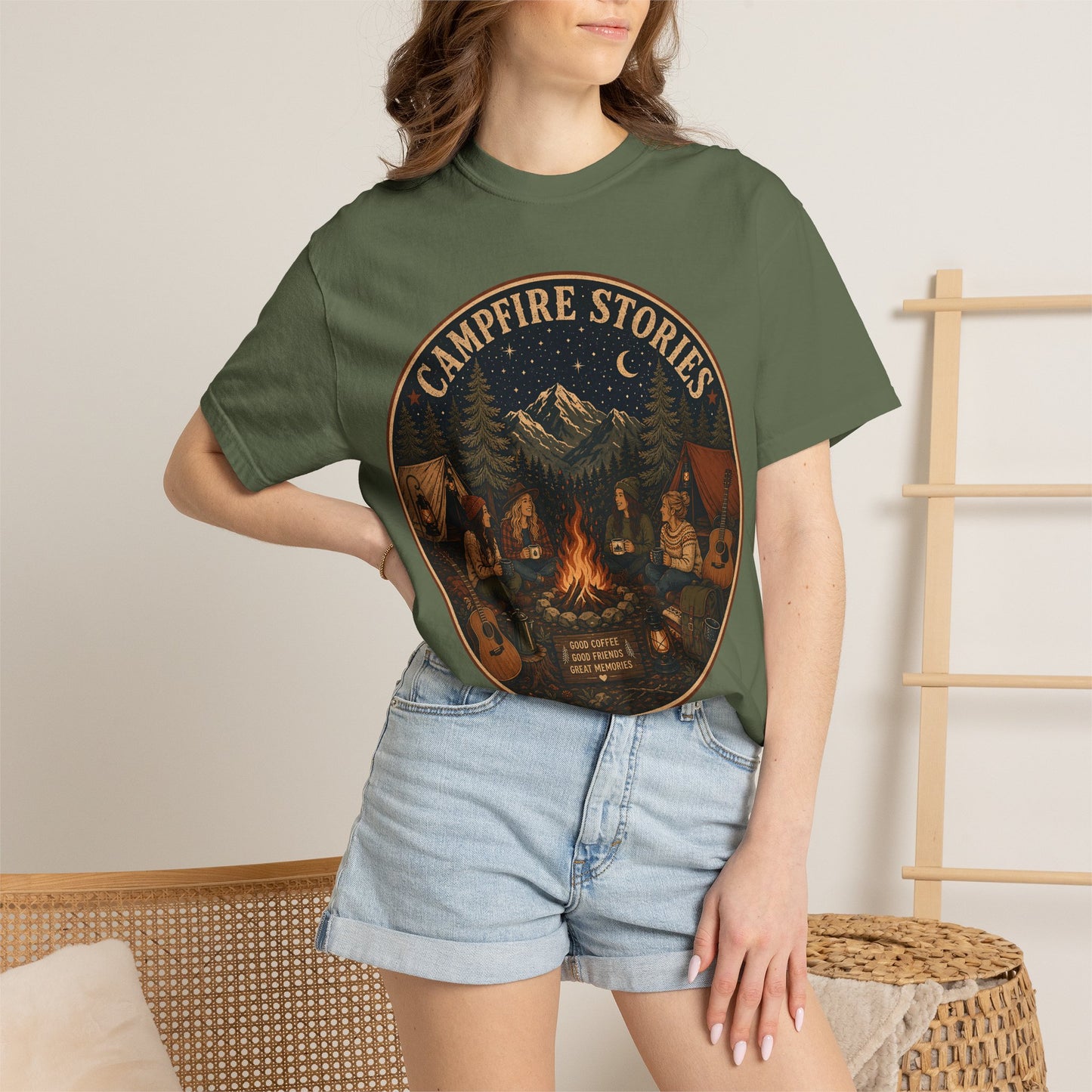 Campfire Stories T-Shirt — Vintage Camping Graphic Tee