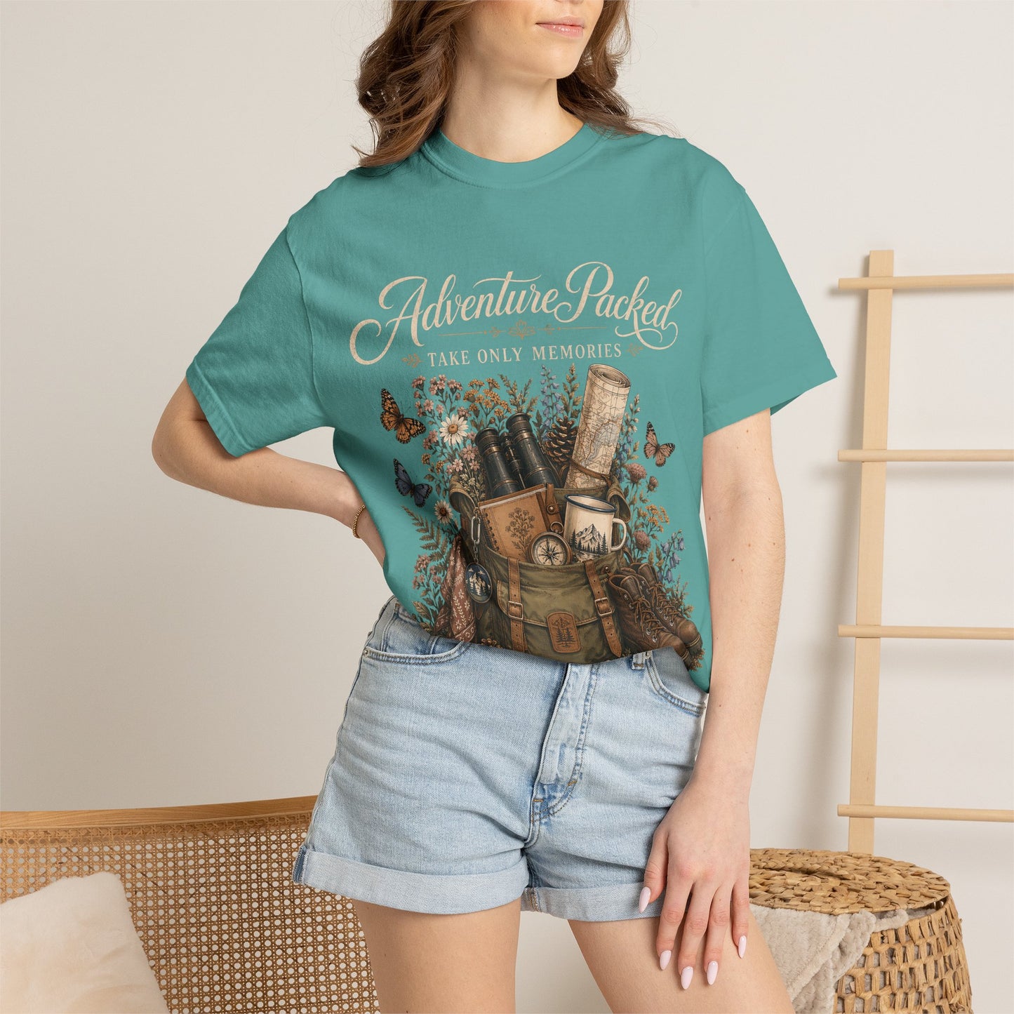Adventure Packed T-Shirt — Vintage Hiking Backpack Graphic Tee